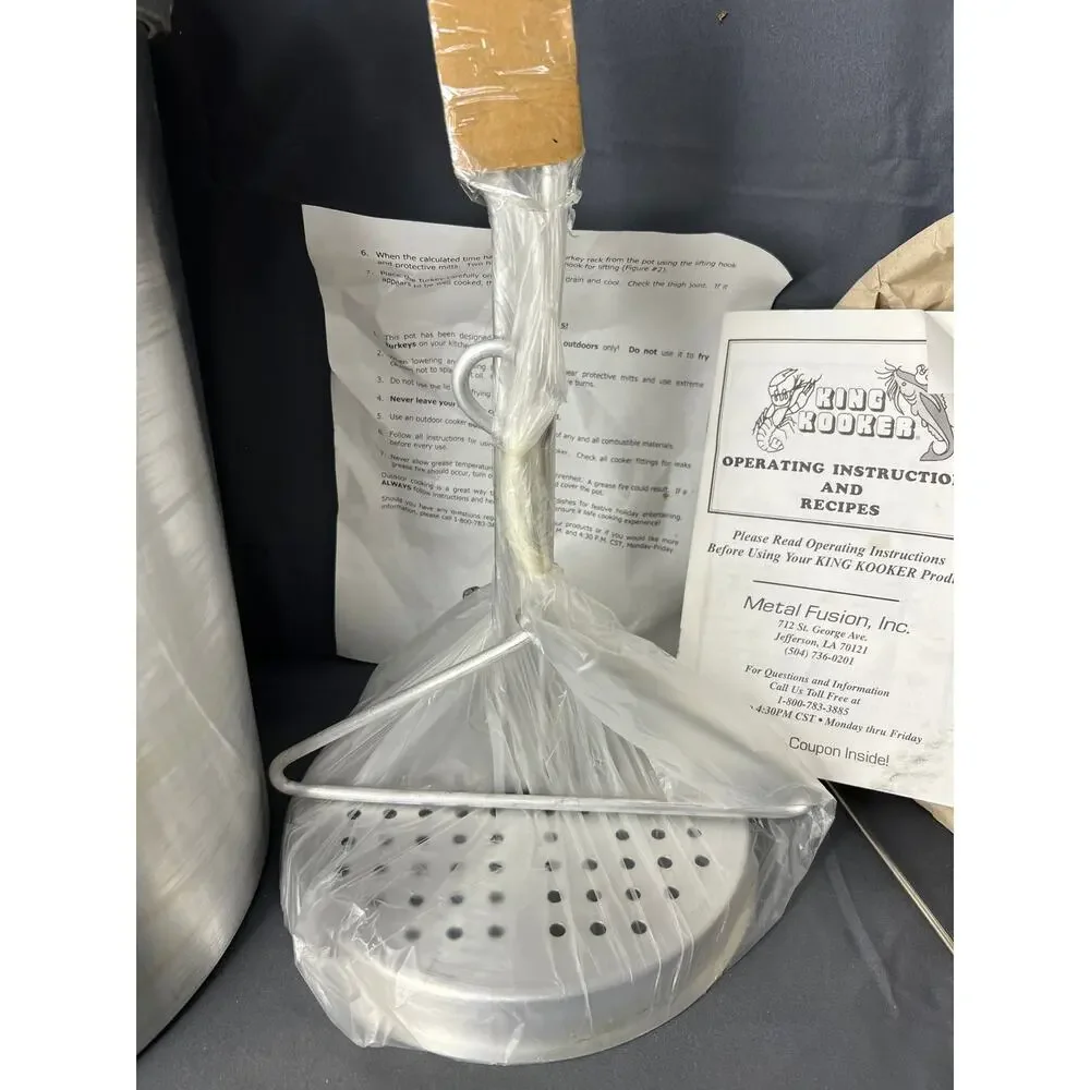 King Cooker Model 26- PK Boil Steam Deep Fry Pot Vintage